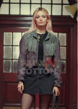 Sex Education Emma Mackey Fringe Jacket